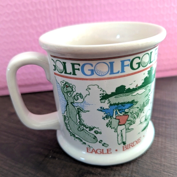 Golf Themed Ceramic Mug - Picture 1 of 7